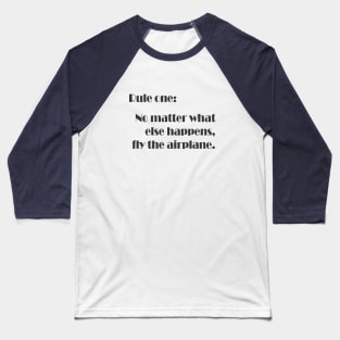 Fly the aeroplane Baseball T-Shirt